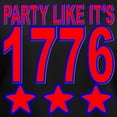 thumbnail image 3 of CafePress - Party Like Its 1776 T Shirt - Women's V-Neck Dark T-Shirt, 3 of 4