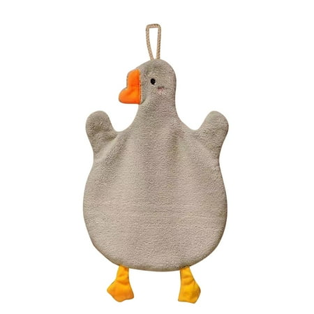 Kitchen Towel Cartoon Goose Can Hang Household Bathroom Thickened Absorbent Wipe Handkerchief Food Network Dish