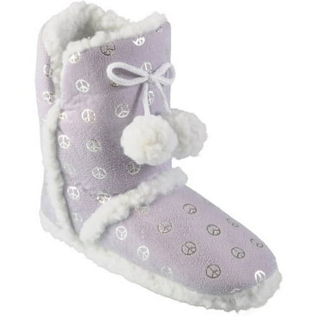 Brinley Co Girls Peace Pattern Toggle Accent Boots