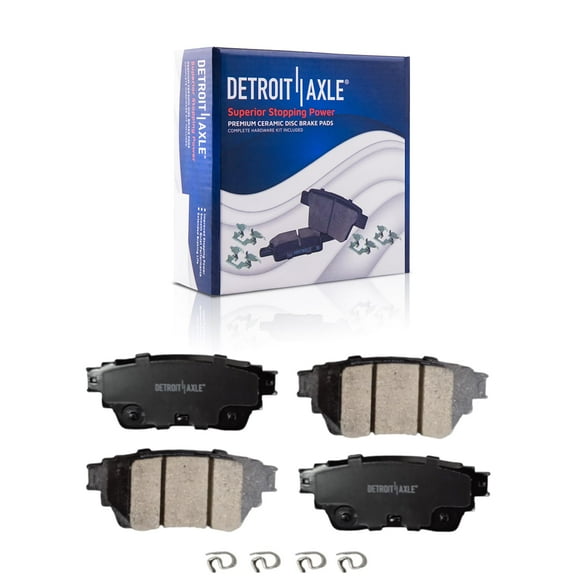 Detroit Axle - Rear Brake Pads for 2021 Nissan Kicks [SR SV] Ceramic Brake Pads with Hardware Replacement