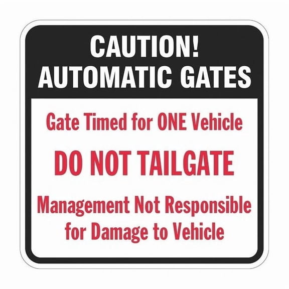 Lyle Parking Lot Gate Parking Sign,18" x 18" T1-1331-DG_18x18