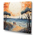 thumbnail image 2 of Designart "Couple Retrait Beach Loving" Nautical & Beach Wall Decor, 2 of 5