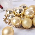 thumbnail image 2 of 36 Uds. Adornos colgantes bolas de Navidad de PVC adornos navideños (oro 4cm), 2 of 8