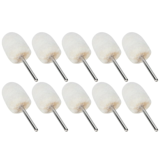 10 Uds. Cabezal de pulido de lana de 0,6 pulgadas herramientas de pulido portátiles para joyería Jades Metal vidrio
