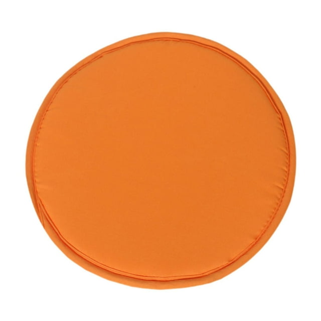 Cojín redondo para asiento de silla, almohadilla para silla, alfombrilla para puf de suelo, antideslizante para decoración del hogar Naranja