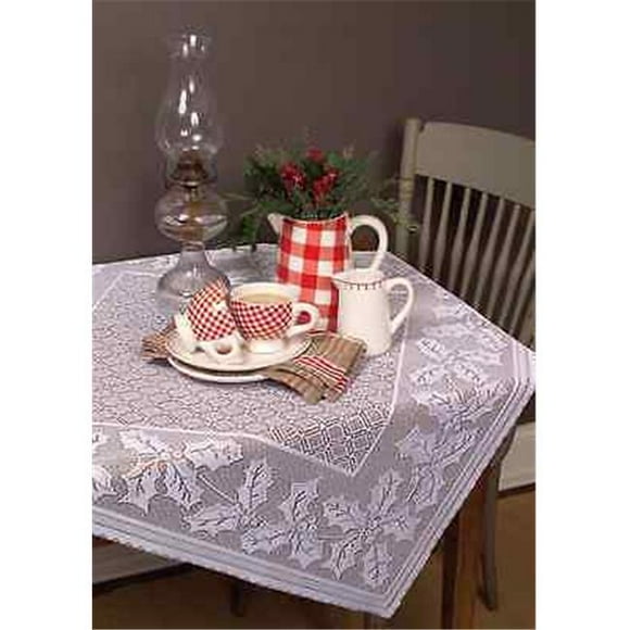 58 x 58 in. Holly Vine Table Topper
