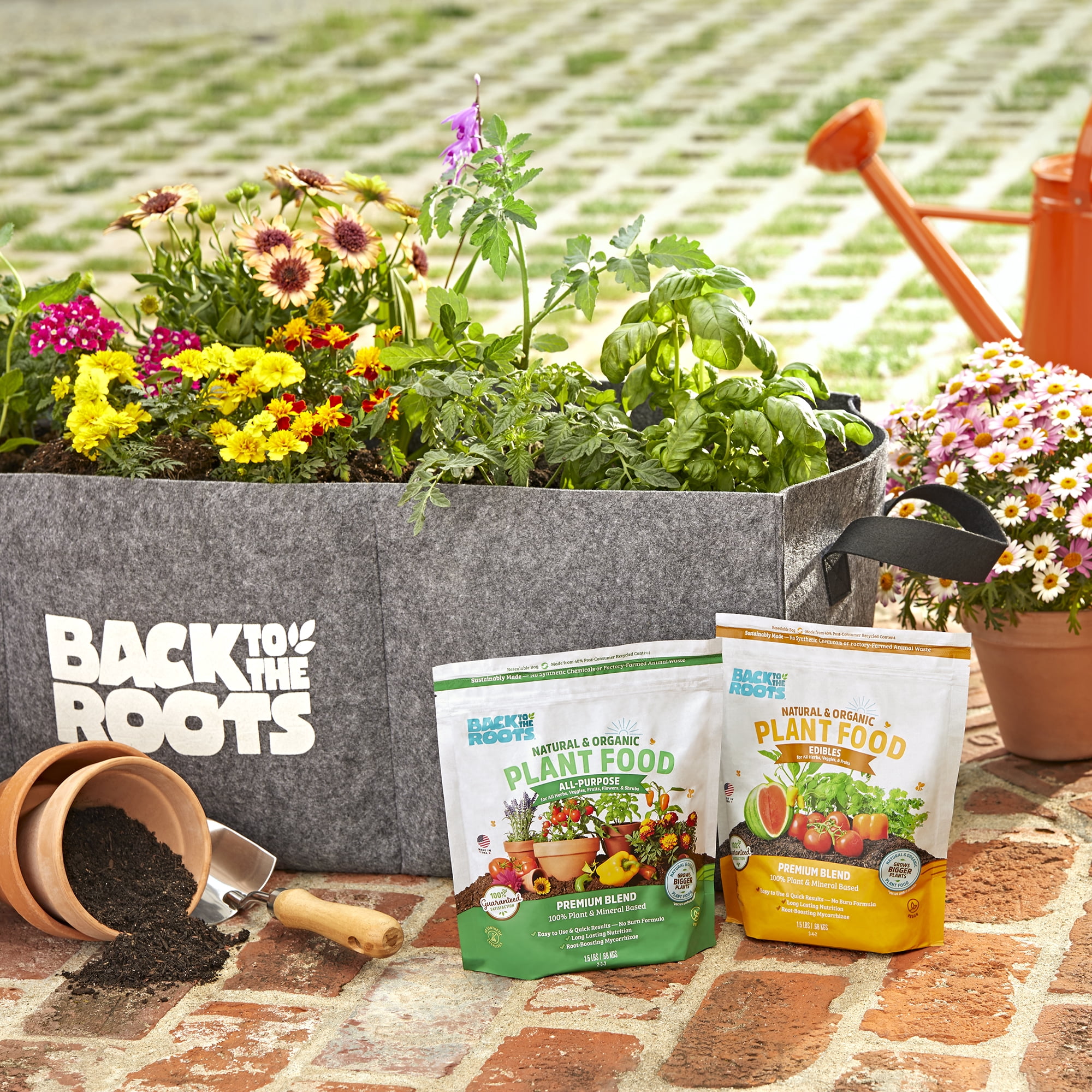 Back to the Roots Organic Premium Blend All-Purpose Plant Food, 1.5 lb Bag