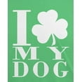 thumbnail image 2 of Old Glory Mens St Patricks Day Shamrock Love My Dog Short Sleeve Graphic T Shirt, 2 of 6