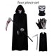 thumbnail image 1 of Fiesta de Halloween Grim Reaper Capa negra Capa Conjunto de accesorios de disfraces de Halloween xuanjing  unisex, 1 of 1