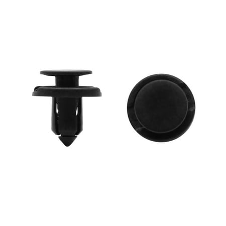 - 30pcs Black Under Engine Splash Guard Trim Fastener Clip Bumper Push Rivet 7.5mm