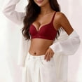 thumbnail image 3 of Bosfbaoi Women's Seamless Wireless Push Up Bra, Crisscross Cutout Adjustable Strap Invisible Bralette, Lightweight Comfort Everyday Wear for Women, Size S-XL, 3 of 7