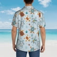 thumbnail image 3 of Lsque Sea Turtle pattern Hawaiian Shirt for Men, Unisex Summer Beach Casual Short Sleeve Button Down Shirts-Large, 3 of 9