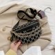 thumbnail image 5 of Bolso pequeño y divertido con cadena de lujo, riñonera de moda para mujer de 2022, bolso y cartera para teléfono, bandolera para el pecho, 1 unidad, color negro, 5 of 5