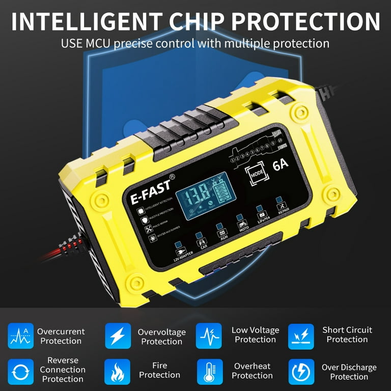 Sentryse 12V 6A Smart Battery Charger and Trickle Charger photo 6
