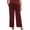 Cranberry, variant on Calvin Klein Womens Plus Velvet Pocket Wide Leg Pants