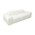 thumbnail image 3 of White Microfiber 2-Piece Living Room Sofa Set, 3 of 5