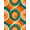 Orange Green Cream, Pattern 9, variant on ODIKA Orange Flowing Burnt Earthy Decorative Balanced Rhythm Motif for Playroom, Bedroom, Reading Nook, Pet Friendly & Kids Safe Play