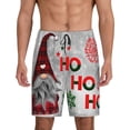 thumbnail image 3 of Lsque Cute Santa Mens Sleep Pajama Shorts,Short Pajama Pants, Cotton Ultra-Soft Knit-Small, 3 of 9