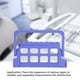thumbnail image 4 of Dispensador Dental Autoclavable de 8 agujeros Ticfox Azul, 4 of 9
