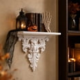 thumbnail image 7 of Gothic Wall Shelf, Owl Floating Display Shelf Halloween Wall Decor Openwork Storage Rack Decorative Organizer Vintage Gothic Accent, for Entryway Living Room Bedroom Study Halloween Decor, 7 of 7