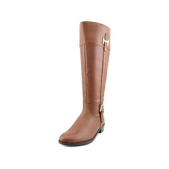 Karen Scott Womens Deliee Closed Toe Knee High Riding Boots, Cognac , Size 9.5