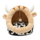 thumbnail image 2 of Cama para gatos, cama para mascotas, cama para perros, nido para perros, antideslizante, desmontable, con pelota de felpa suave Vaca, 2 of 9