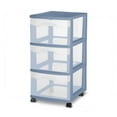thumbnail image 1 of Sterilite 3 Drawer Cart, Blue, 1 of 5