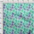 thumbnail image 3 of oneOone Polyester Spandex Sea Green Fabric Tropical Watercolor Leaf Sewing Fabric By The Yard Printed Diy Clothing Sewing Supplies 56 Inch Wide, 3 of 4