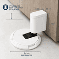 thumbnail image 2 of ABPETE Magnetic Door Stopper, No Drill Adjustable Floor Door Stop with Silent Mechanical Catch and Adhesive Mount, Heavy Duty Door Holder for Home, Office and Garage, White, 2 of 5