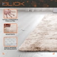 thumbnail image 3 of Alfombra De Sala Suave Decorativa Tapete Cuarto Afelpada 160x120 Cm Poliéster Antideslizante Blick Color Beige, 3 of 6