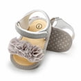 thumbnail image 6 of Kiplyki Baby Girls Shoes Non-Slip Rubber Sole High-Top Infant First Walking Shoes Toddler Crib Shoes Newborn Loafers Flats, 6 of 7