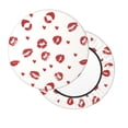 thumbnail image 2 of Disketp Lips Kiss Funda Redonda para Taburete, Funda de Cojín para Silla de Bar Suave y Elástica-13 inch, 2 of 7