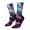 2 Black-2, variant on Beautiful Flower Blue Bird Pattern Sport Socks for Women and Men Crew Socks Sporty Calf Socks Casual Socks