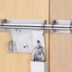 thumbnail image 5 of Cerradura de pestillo de 2 piezas, pestillo de acero inoxidable, pestillos de puerta de seguridad, pestillo de puerta de perno deslizante con orificio de candado para puertas, vallas, cobertizo Rojo Verde, 5 of 5