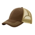 thumbnail image 1 of TopHeadwear Washed Cotton Twill Adjustable Trucker Cap - Coffee/Khaki, 1 of 1