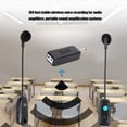 thumbnail image 4 of Micrófono Inalámbrico, Micrófono Amplificador De Altavoz Portátil De Alta Potencia ABS De Largo Tiempo De Trabajo, Para Guía Turística De Artistas De Escenario, 4 of 7