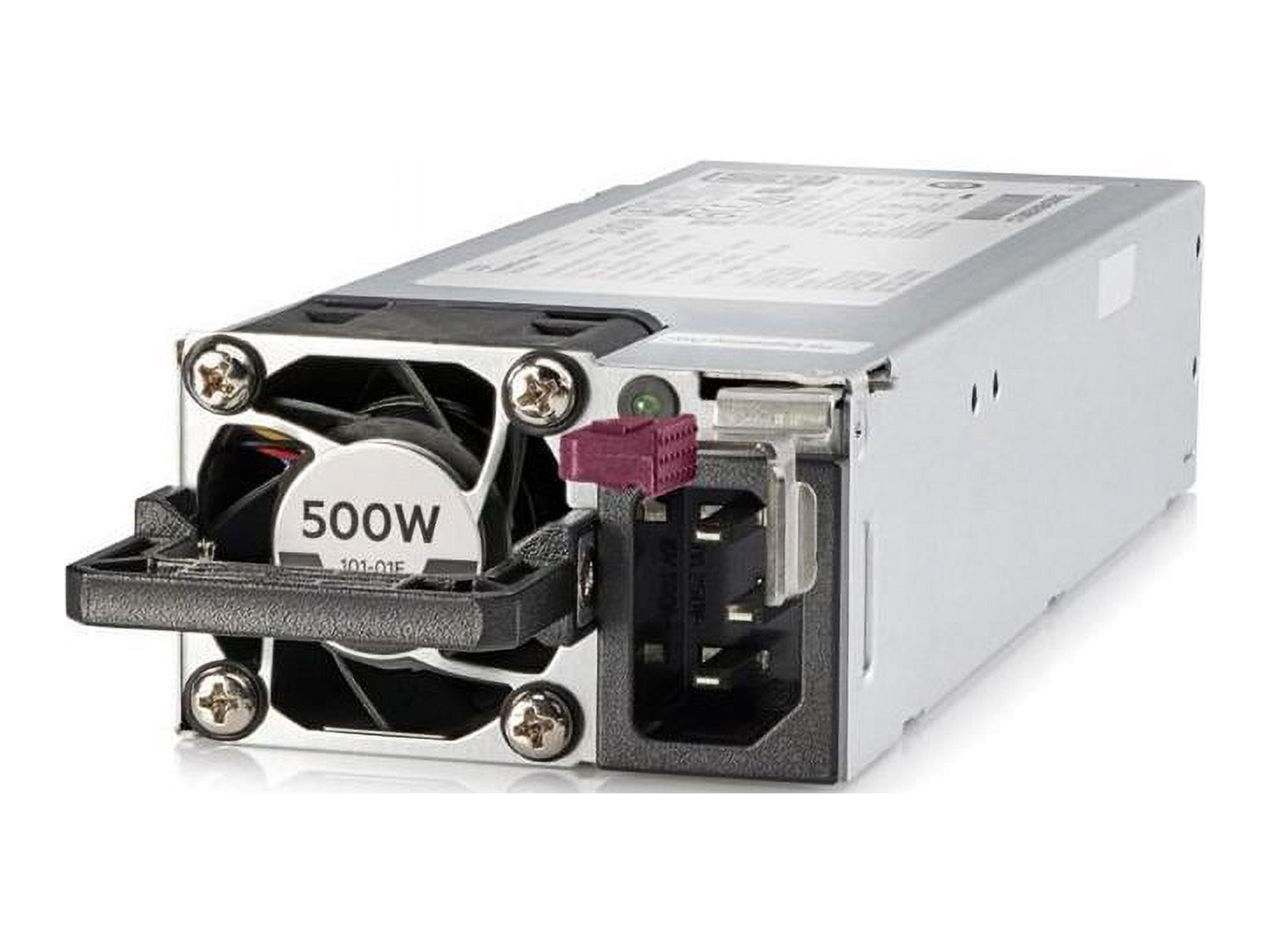 HP 500W Flex Slot Platinum Hot Plug Power Supply Kit - 230 V AC & 380 V DC input options - 1600W Platinum power supply - 800W Flex Slot - Low Halogen - Up to 96% power efficiency