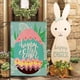 thumbnail image 4 of pstuiky Bandera de lino estampada para decoración de jardines diseño de huevos de Pascua conejos patios y disfraces., 4 of 6