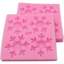 3D Snowflake Pattern Fondant Dessert Non-Stick Easy Clean Christmas Theme Silicone Mold For Winter Cake Decoration
