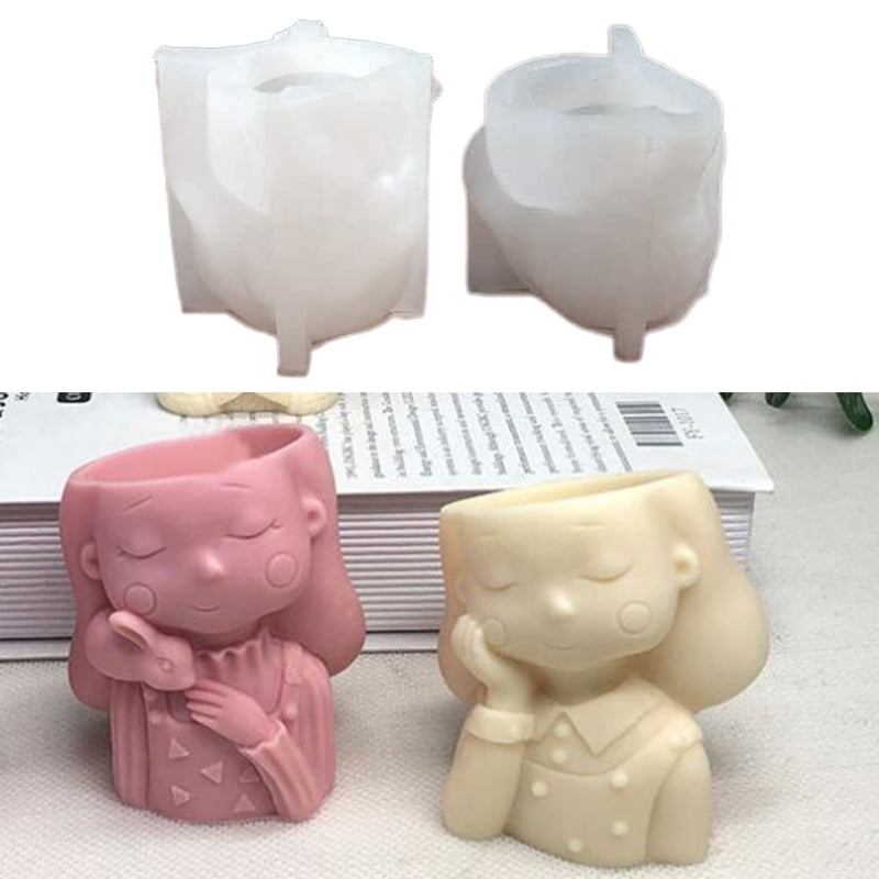 Flower Pot Silicone Mold Concrete Succulent Planter Mould DIY Candle Holder Mold