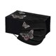 thumbnail image 4 of Paquete de 50 mascarillas con estampado de mariposas para adultos, mascarilla desechable de 3 capas para protección facial completa, A, 4 of 4