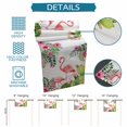 thumbnail image 6 of Summer Pink Flamingos Table Runner 72 Inches, Tropical Floral Leaves Cactus Bed Runner Dresser Scarves Tabletop for Indoor Outdoor Parties/Ceremony/Banquet, 14" x 72", 6 of 9