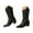 Black, variant on Womens Mid Calf Boots Cowboy Boots For Women Chunky Heel Pointed Toe Cowgirl Boots Mid Calf Western Embroidery Boots Black,7