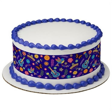 Dia de los Muertos Music Edible Image Cake Topper Strips