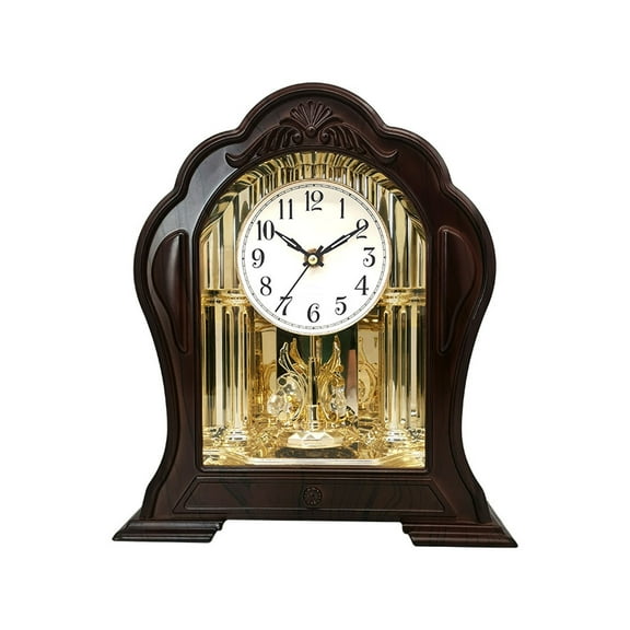 Antique Mantel Clock,Vintage Mantlepiece Clock Battery Operated Mantlepiece Clock Table Clock for Home Décor Fireplace Mantel Office Desk Shelf