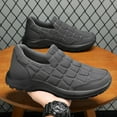 thumbnail image 3 of Men's Slip On Casual Shoe Lightweight Versatile Orthopedic Short Boots Breathable Sneakers Soft Sole Non Slip Work Shoes Black Size 8, 3 of 6
