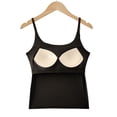 thumbnail image 6 of Annhoo Tank Tops for Women Crewneck Solid Color Lightweight Sleeveless Pajama Shirts with Bra Loungewear Clothes, 6 of 6