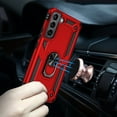 thumbnail image 4 of Asuwish Compatible with Samsung Galaxy S22 5G Phone Case Tempered Glass Screen Protector Slim Magnetic Ring Holder Stand Hybrid Protective Cell Cover for S 22 22S 4G G5 6.1 inch Women Men Red, 4 of 9