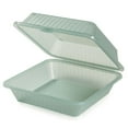 thumbnail image 3 of G.E.T. 1 Compartment Jade Polypropylene Eco-Takeout Container - 9"L x 9"W x 3 1/2"H, 3 of 3