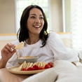 thumbnail image 3 of Lexa Bamboo 8 Piece Plate & Salad Bowl Set, Natural, 3 of 5
